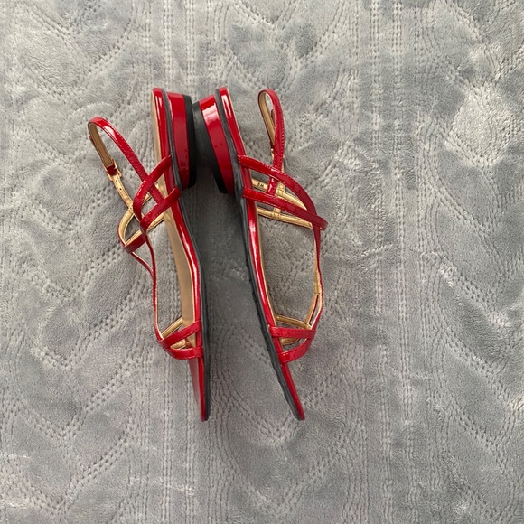 Stuart Weitzman 8M NWOT Red Sandals - Picture 3 of 6